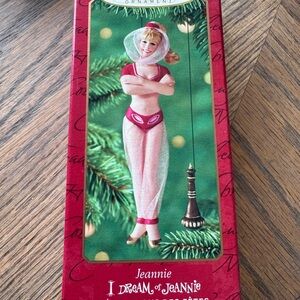 Hallmark Red and White Jeannie Ornament